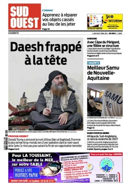 Sud Ouest 28 octobre 2019 Sud Ouest N°20191028 du 28 octobre 2019 à télécharger sur iPad