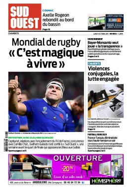 Sud Ouest 14 octobre 2019 Sud Ouest N°20191014 du 14 octobre 2019 à télécharger sur iPad