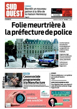 Sud Ouest 04 octobre 2019 Sud Ouest N°20191004 du 04 octobre 2019 à télécharger sur iPad