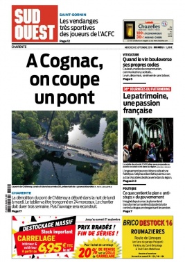 Sud Ouest 18 septembre 2019 Sud Ouest N°20190918 du 18 septembre 2019 à télécharger sur iPad