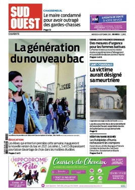 Sud Ouest 04 septembre 2019 Sud Ouest N°20190904 du 04 septembre 2019 à télécharger sur iPad