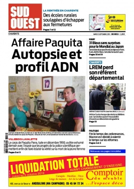 Sud Ouest 03 septembre 2019 Sud Ouest N°20190903 du 03 septembre 2019 à télécharger sur iPad