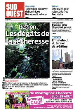 Sud Ouest 29 août 2019 Sud Ouest N°20190829 du 29 août 2019 à télécharger sur iPad