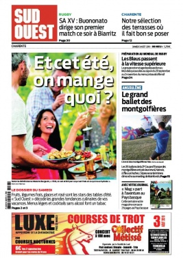 Sud Ouest 03 août 2019 Sud Ouest N°20190803 du 03 août 2019 à télécharger sur iPad