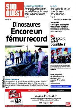Sud Ouest 23 juillet 2019 Sud Ouest N°20190723 du 23 juillet 2019 à télécharger sur iPad