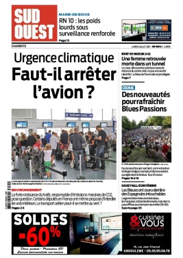 Sud Ouest 08 juillet 2019 Sud Ouest N°20190708 du 08 juillet 2019 à télécharger sur iPad