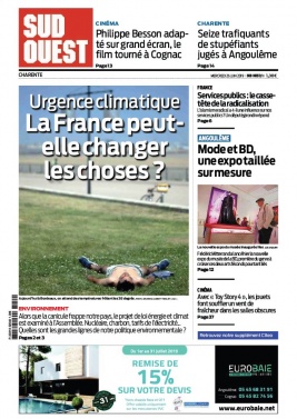 Sud Ouest 26 juin 2019 Sud Ouest N°20190626 du 26 juin 2019 à télécharger sur iPad