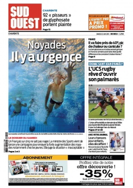 Sud Ouest 22 juin 2019 Sud Ouest N°20190622 du 22 juin 2019 à télécharger sur iPad