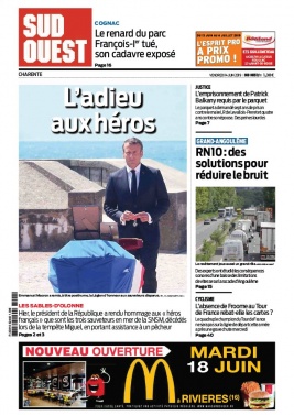 Sud Ouest 14 juin 2019 Sud Ouest N°20190614 du 14 juin 2019 à télécharger sur iPad