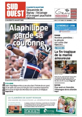 Sud Ouest 27 septembre 2021 Abonnement Sud Ouest Pas Cher avec BOUQUET INFO ePresse.fr