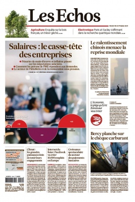 Les Echos 19 octobre 2021 Abonnement aux Échos Pas Cher avec le BOUQUET ÉCONOMIE ePresse.fr