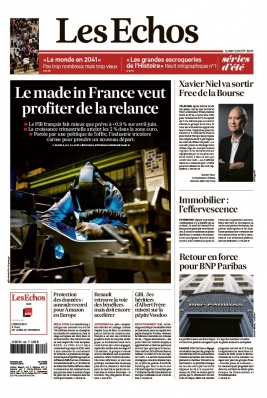 Les Echos 02 août 2021 Abonnement aux Échos Pas Cher avec le BOUQUET ÉCONOMIE ePresse.fr