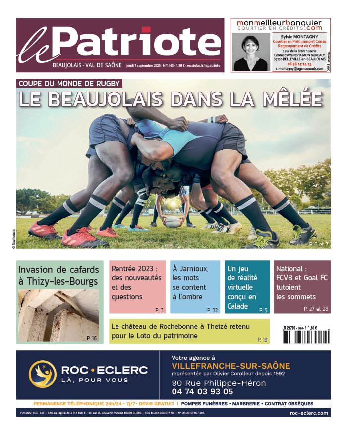 Le Patriote Beaujolais N°1463 Du 07 Septembre 2023 à Télécharger Sur Ipad 8403