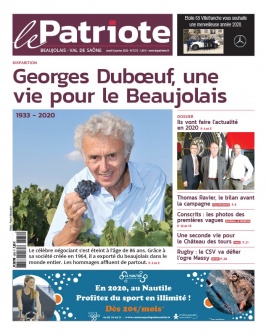 Le Patriote Beaujolais N°1272 du 09 janvier 2020 à télécharger sur iPad