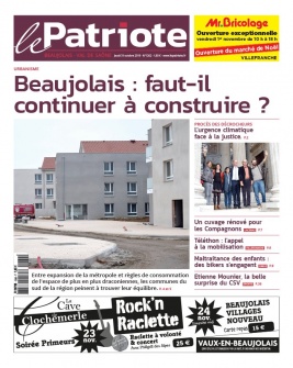 Le Patriote Beaujolais N°1262 du 31 octobre 2019 à télécharger sur iPad