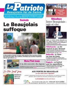 Le Patriote Beaujolais N°1248 du 25 juillet 2019 à télécharger sur iPad
