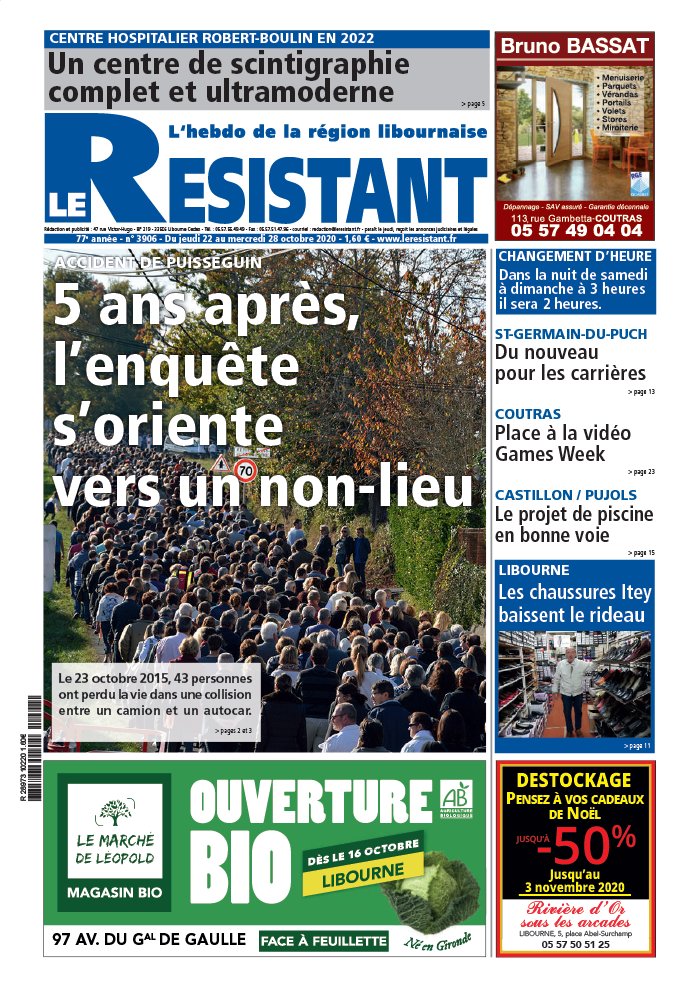 Le Résistant 22 octobre 2020 Abonnement Le Résistant Pas Cher avec BOUQUET INFO ePresse.fr