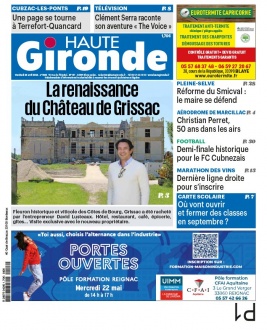 Haute Gironde N°1882 du 26 avril 2024 à télécharger sur iPad