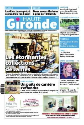 Haute Gironde N°1638 du 23 août 2019 à télécharger sur iPad
