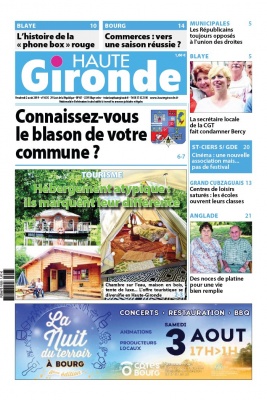 Haute Gironde N°1635 du 02 août 2019 à télécharger sur iPad