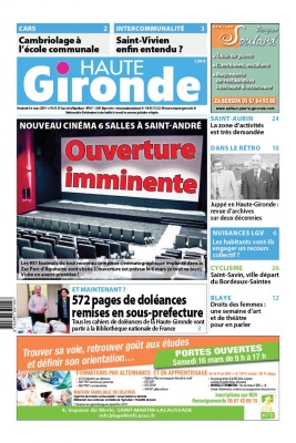 Haute Gironde N°1613 du 01 mars 2019 à télécharger sur iPad