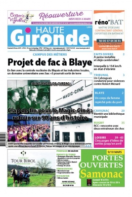 Haute Gironde N°1612 du 22 février 2019 à télécharger sur iPad