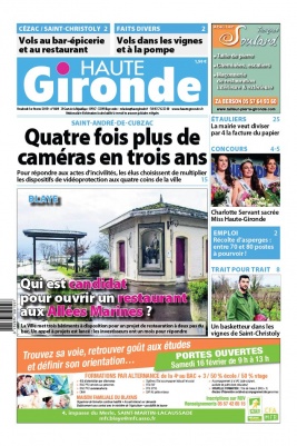 Haute Gironde N°1609 du 01 février 2019 à télécharger sur iPad