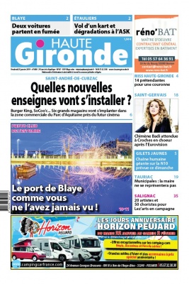 Haute Gironde N°1608 du 25 janvier 2019 à télécharger sur iPad