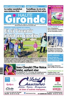 Haute Gironde N°1596 du 02 novembre 2018 à télécharger sur iPad
