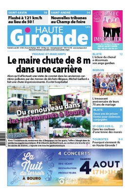 Haute Gironde N°1583 du 03 août 2018 à télécharger sur iPad