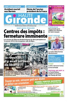 Haute Gironde N°1573 du 25 mai 2018 à télécharger sur iPad