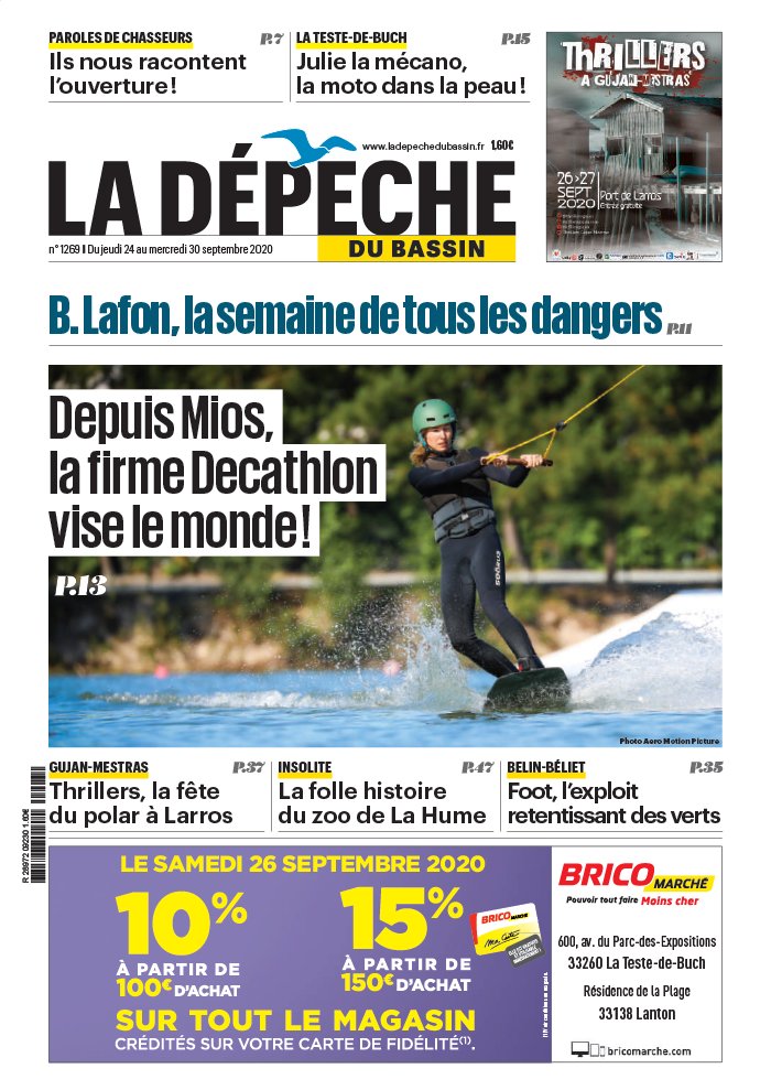 La Dépêche du Bassin 23 septembre 2020 Abonnement La Dépêche du Bassin Pas Cher avec BOUQUET INFO ePresse.fr