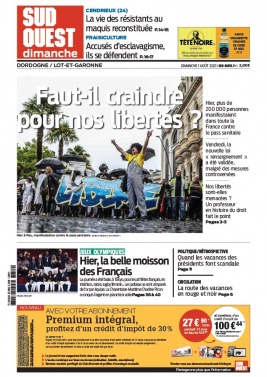 Sud Ouest Dimanche 01 août 2021 Abonnement Sud Ouest Pas Cher avec BOUQUET INFO ePresse.fr