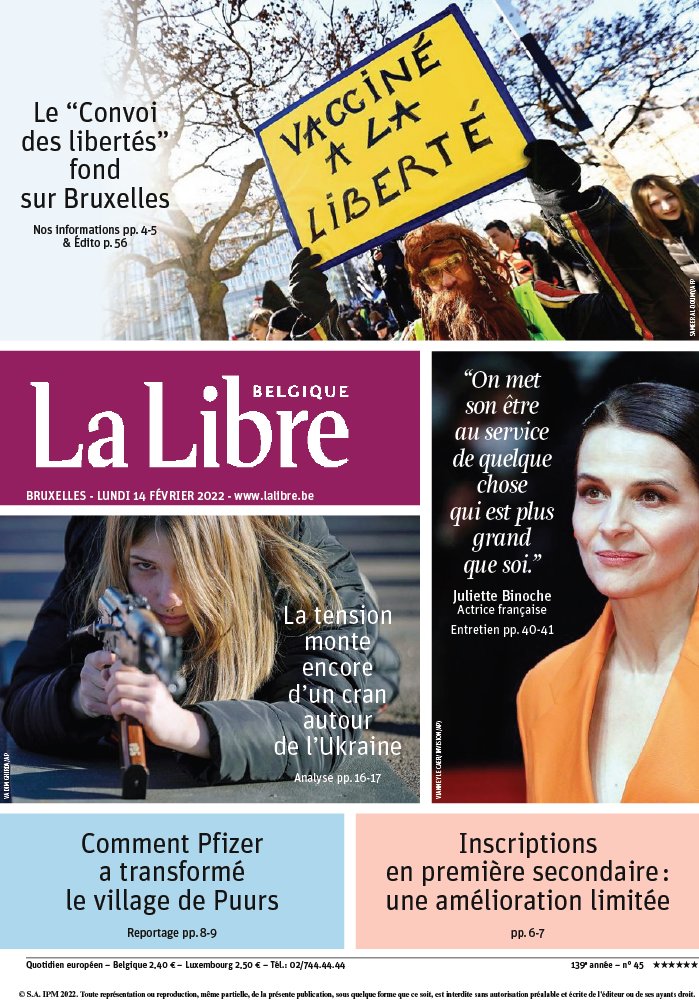 La Libre Belgique N°20220214 du 14 février 2022 à télécharger sur iPad