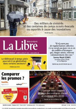 La Libre Belgique N°20210715 du 15 juillet 2021 à télécharger sur iPad