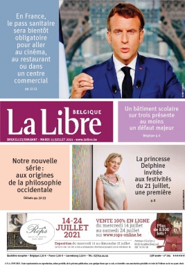 La Libre Belgique N°20210713 du 13 juillet 2021 à télécharger sur iPad