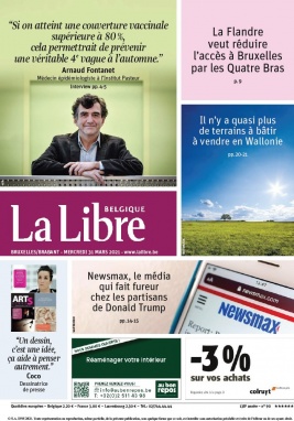 La Libre Belgique N°20210331 du 31 mars 2021 à télécharger sur iPad