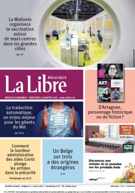 La Libre Belgique N°20210113 du 13 janvier 2021 à télécharger sur iPad
