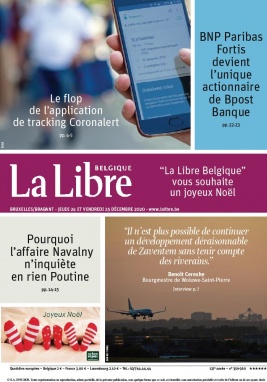 La Libre Belgique N°20201224 du 24 décembre 2020 à télécharger sur iPad