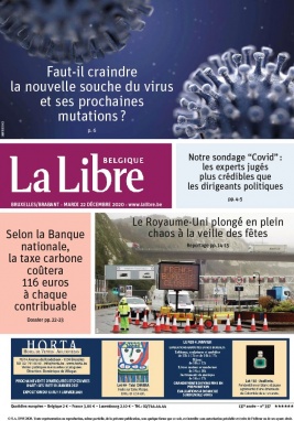 La Libre Belgique N°20201222 du 22 décembre 2020 à télécharger sur iPad