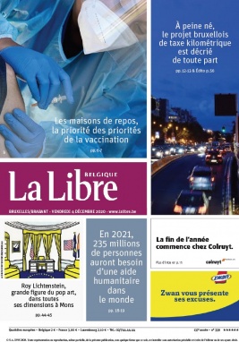 La Libre Belgique N°20201204 du 04 décembre 2020 à télécharger sur iPad