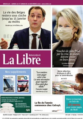La Libre Belgique N°20201128 du 28 novembre 2020 à télécharger sur iPad