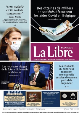 La Libre Belgique N°20201124 du 24 novembre 2020 à télécharger sur iPad