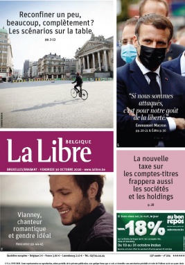La Libre Belgique N°20201030 du 30 octobre 2020 à télécharger sur iPad