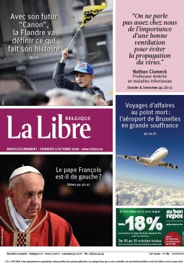 La Libre Belgique N°20201009 du 09 octobre 2020 à télécharger sur iPad