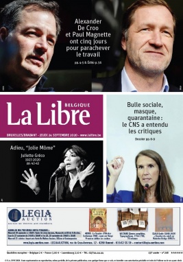 La Libre Belgique N°20200924 du 24 septembre 2020 à télécharger sur iPad
