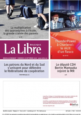 La Libre Belgique N°20200918 du 18 septembre 2020 à télécharger sur iPad