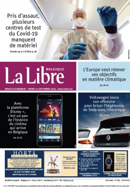 La Libre Belgique N°20200915 du 15 septembre 2020 à télécharger sur iPad