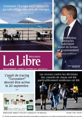 La Libre Belgique N°20200904 du 04 septembre 2020 à télécharger sur iPad
