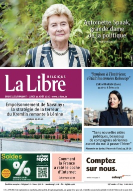 La Libre Belgique N°20200831 du 31 août 2020 à télécharger sur iPad